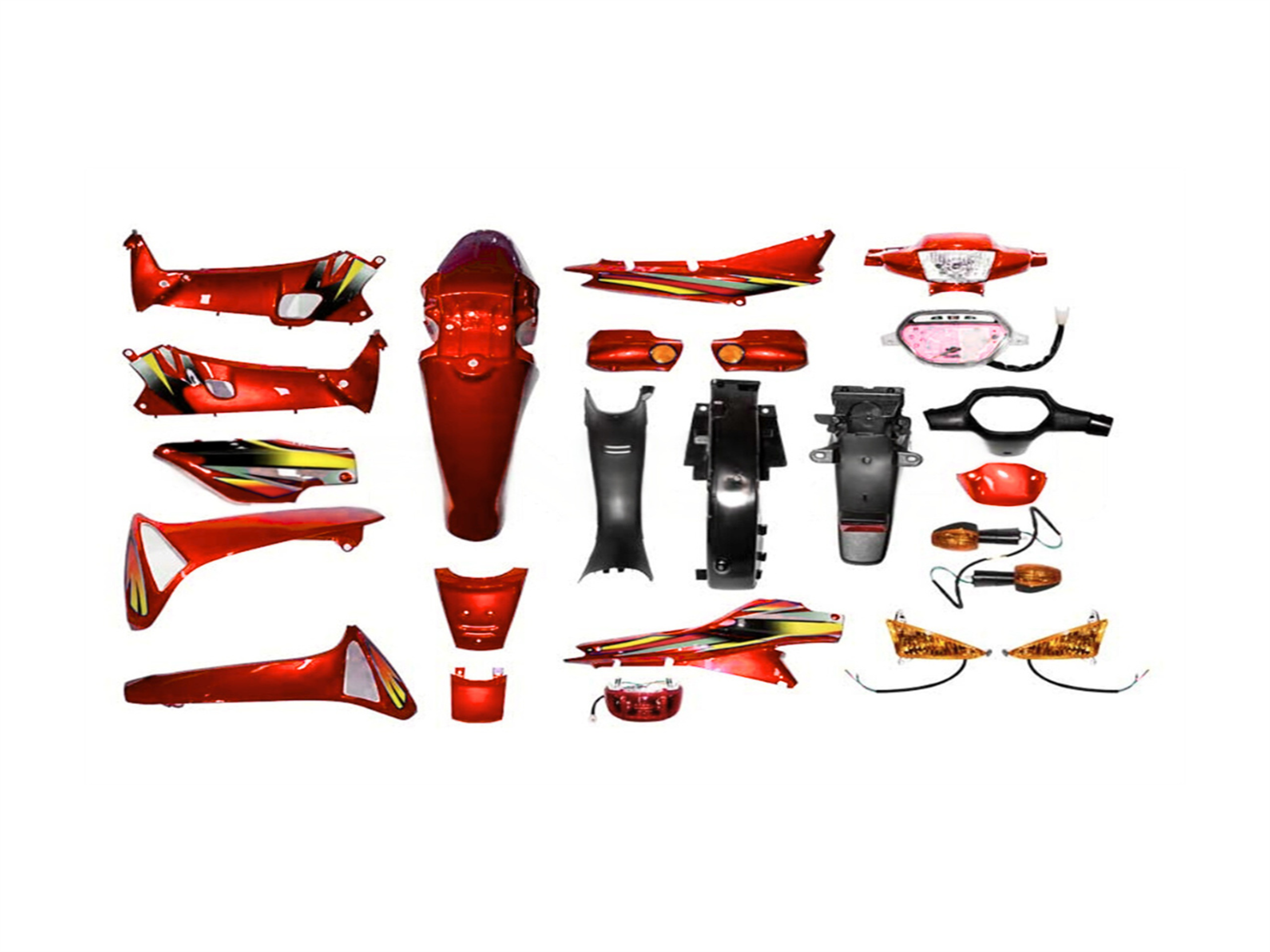 SET PLASTIQUERIA C/FARO Y TABLERO F/DISCO ROJO