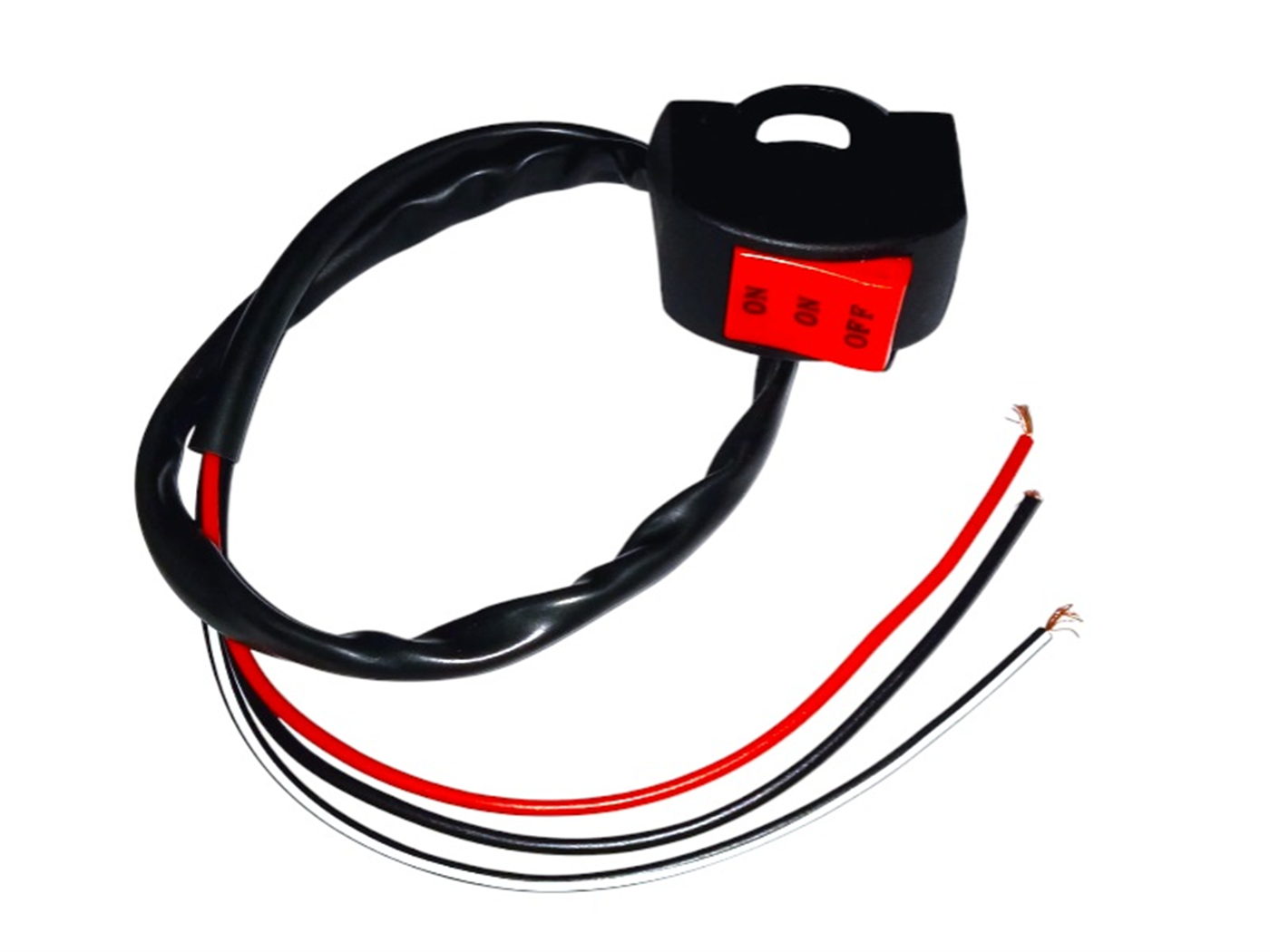 INTERRUPTOR P/TIMON 3CABLES 3GOLPES 12V NEGRO (WL-Y1032)