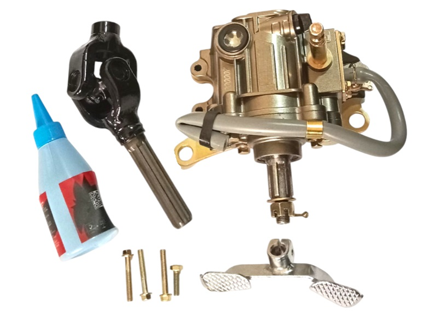 CAJA RETRO 2000CC C/EJE(C/VISOR NIVEL DE ACEITE) BASE REFORZADA (13X60MM)TITANIO