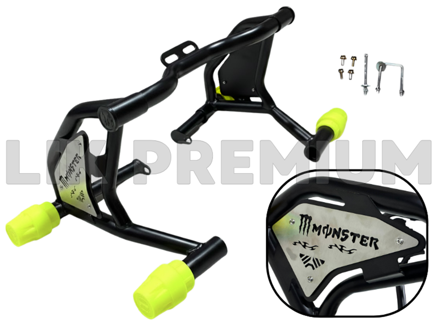 PROTECTOR PIERNA (SLYDER) NEGRO REGULABLE DOBLE TOPE T/AMARILLO  D/LUJO (SUN-010)
