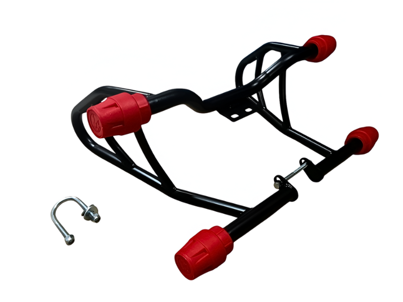 PROTECTOR PIERNA (SLYDER) MODERNO DOBLE TOPE E/NEGRO TOP.ROJO (SUN-004) 