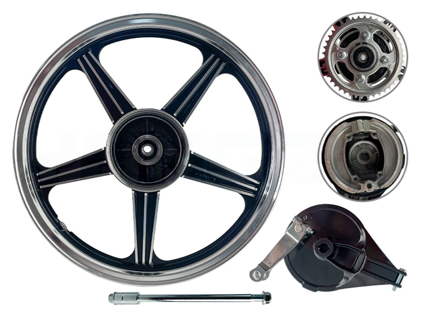 ARO POST. COMPLETO  5 PUNTAS 1.85-18 42T 