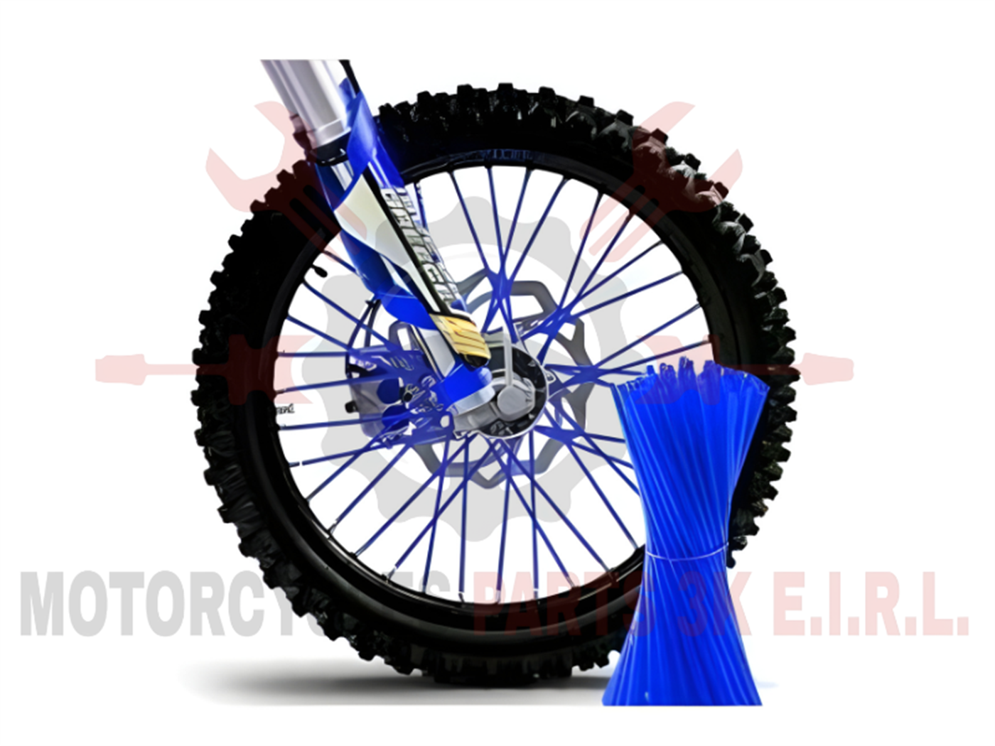 ADORNO P/ARO DE RAYO 24CM AZUL 72PZS 