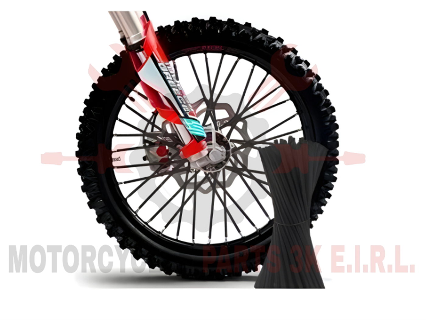 ADORNO P/ARO DE RAYO 24CM NEGRO 72PZS 