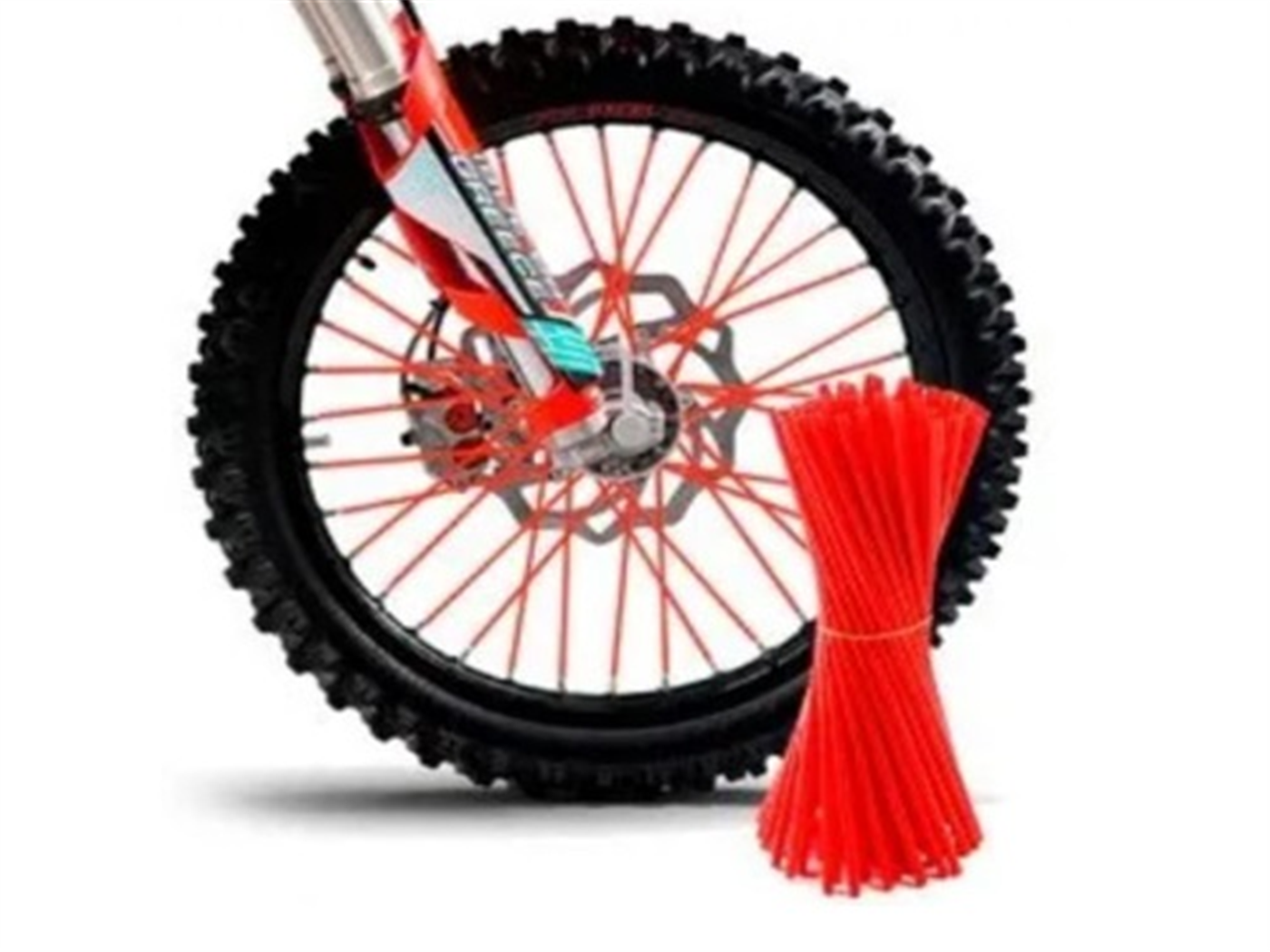 ADORNO P/ARO DE RAYO 24CM ROJO 72PZS 