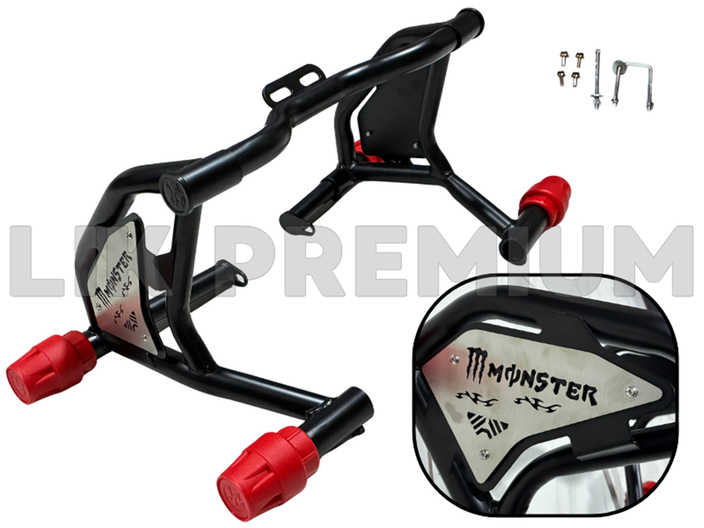 PROTECTOR PIERNA (SLYDER) DOBLE TOPE REGULABLE NEGROT/ROJO  D/LUJO (SUN-011)