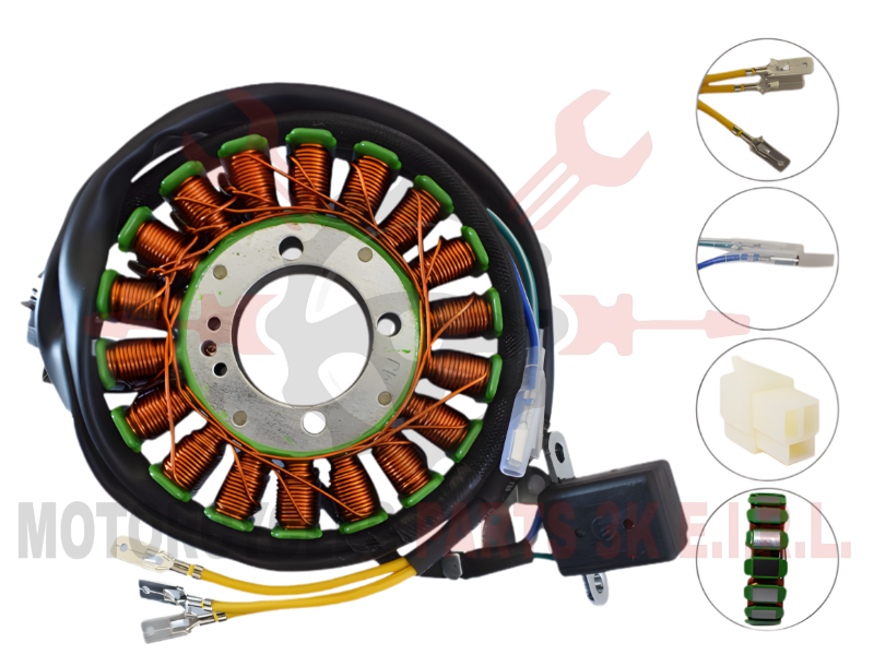 ALTERNADOR 18P,3H,32MM,93MM,25MM,TRIFASICO