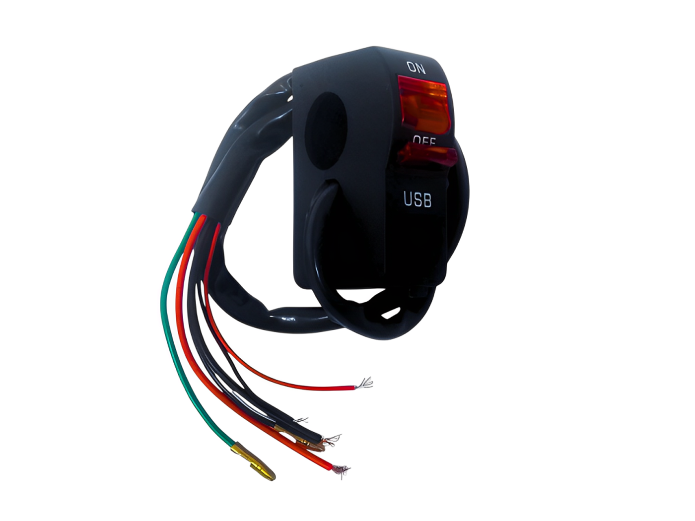 INTERRUPTOR C/CARGADOR USB ROJO