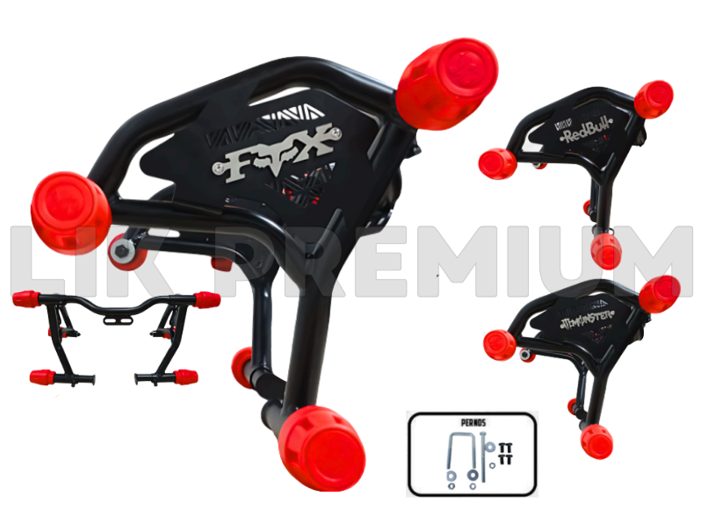 PROTECTOR PIERNA (SLYDER) TRIPLE TOPE ROJO  (SUN-011)