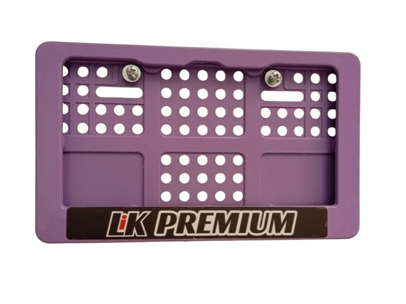 MARCO PLACA MORADO C/BASE CON ESTIKERS (LIK)