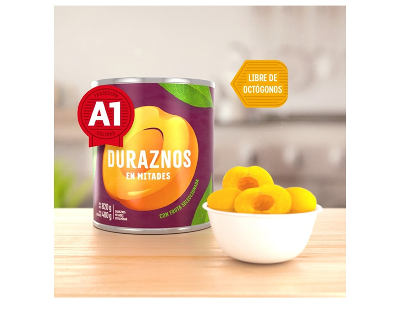 CONSERVA DE DURAZNO A1 (OBSEQUIO NAVIDEÑO)