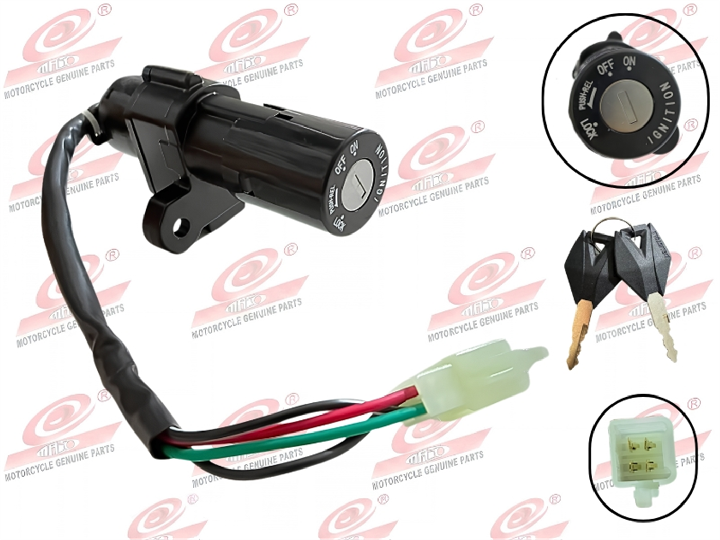 CHAPA CONTACTO (4 CABLES)
