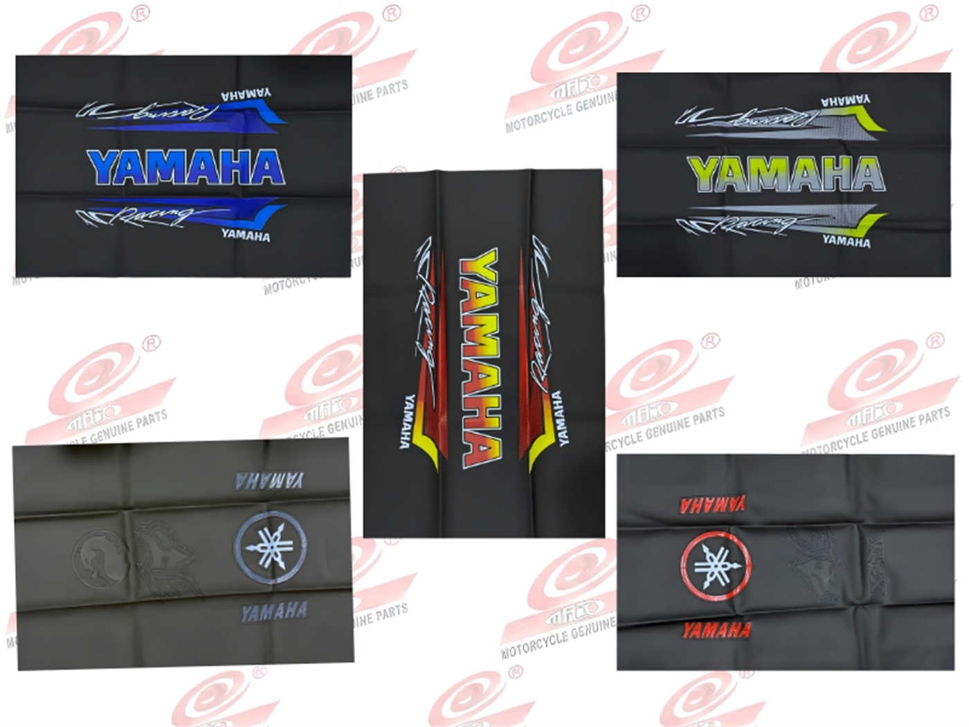 FUNDA ASIENTO C/ DISEÑO YAMAHA COLORES VARIADOS