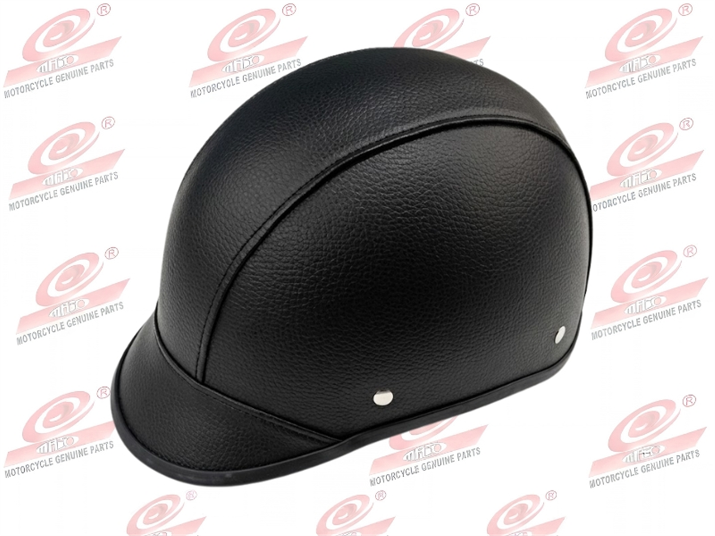 CASCO CHAVITO FORRADO NEGRO MATE