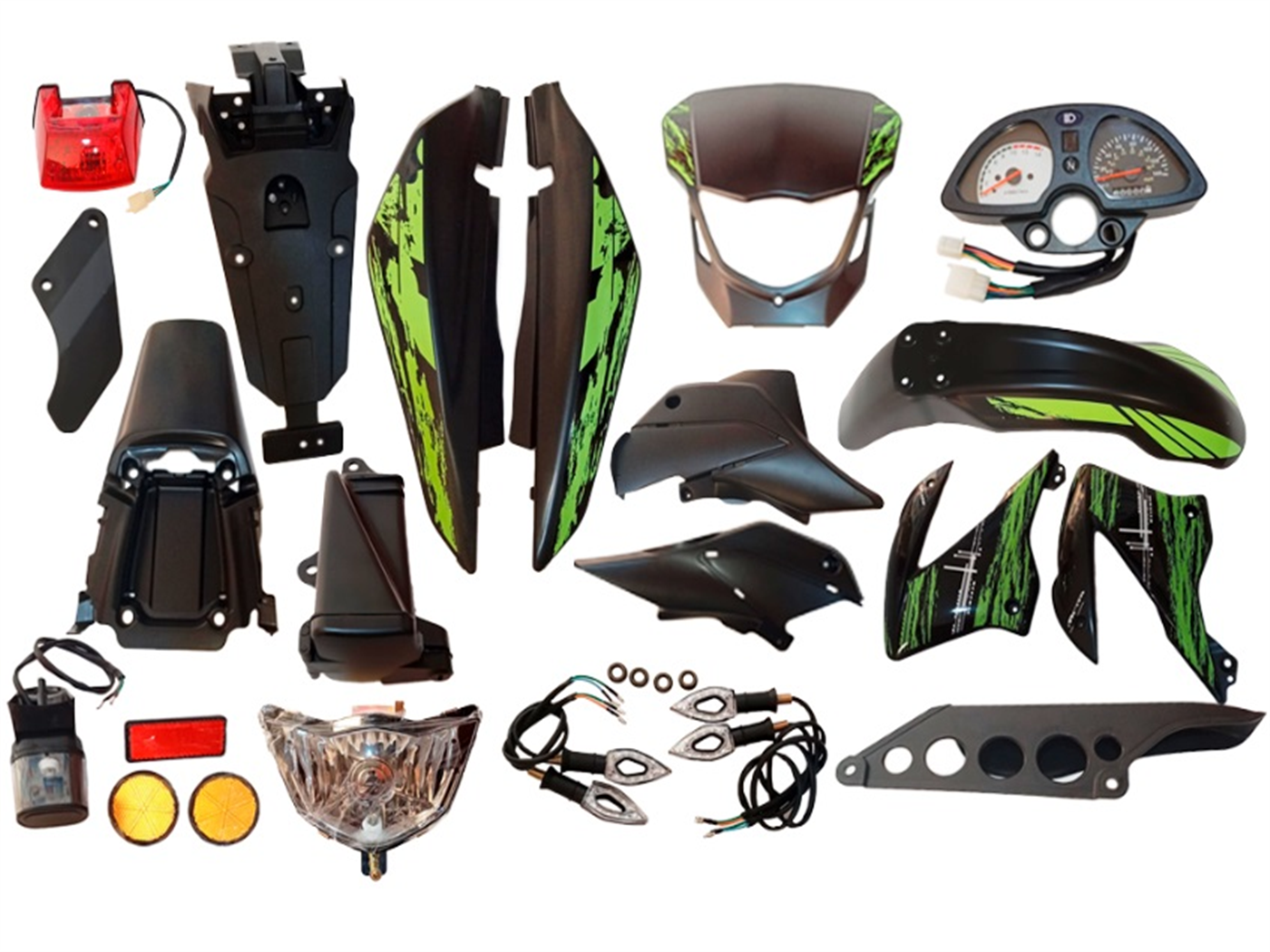 SET PLASTIQUERIA NEGRO/VERDE