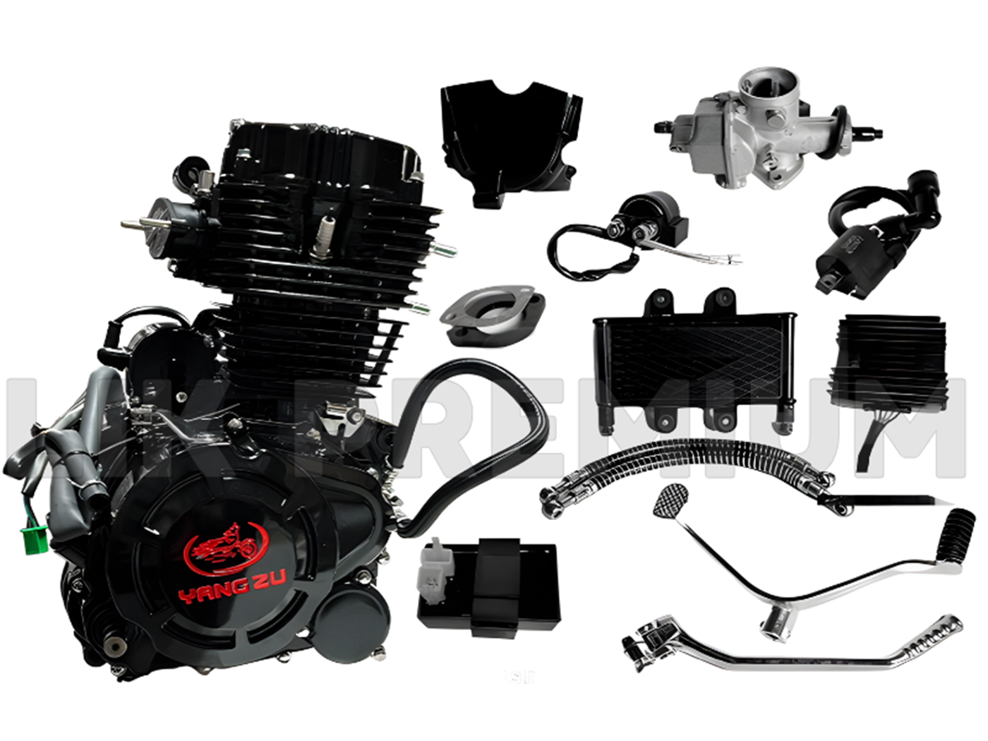 MOTOR TRIFAS. C/RADIADOR DE ACEITE - EJE DOBLE FUNCION (54321N)