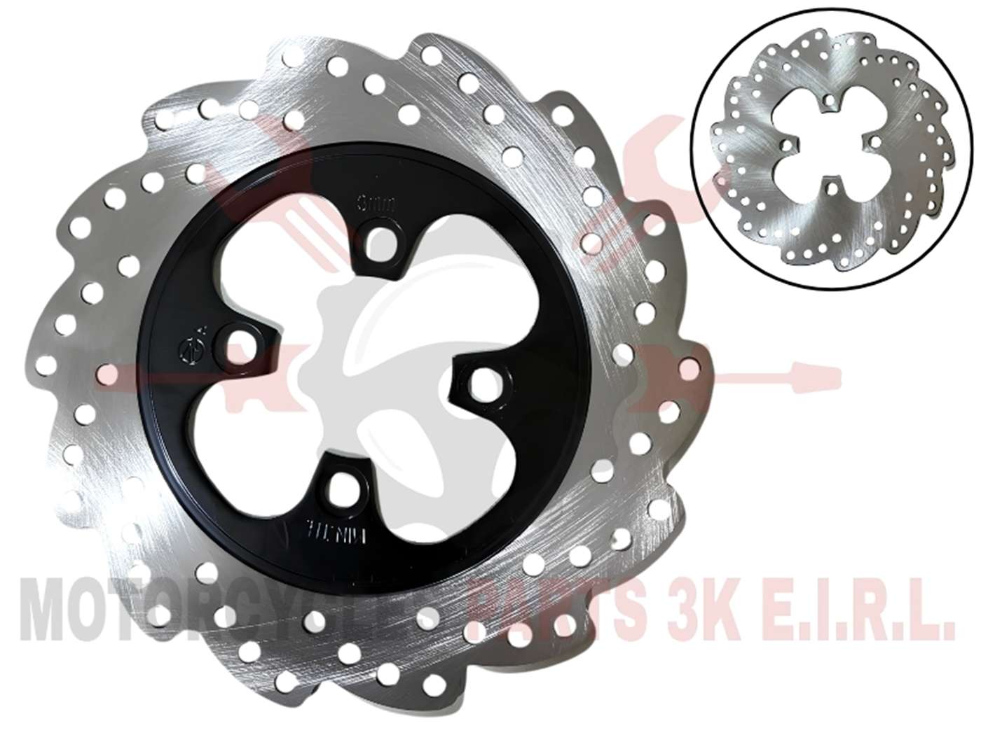 DISCO FRENO POST.METAL (TIPO FLOR) ORIGINAL