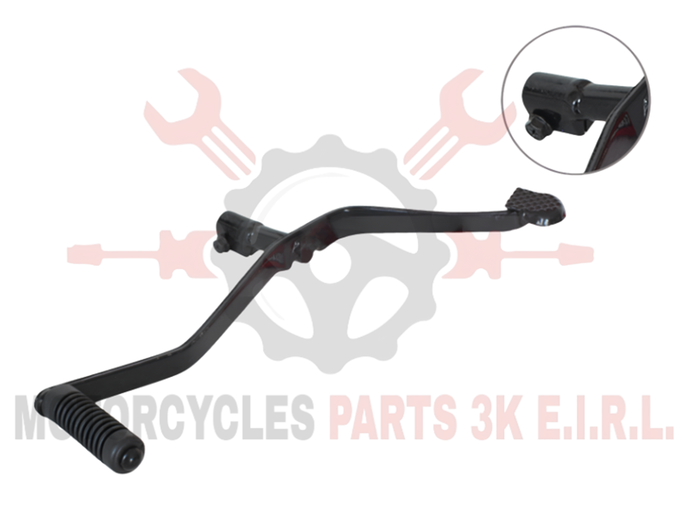 PEDAL DE CAMBIO 340MM NEGRO ( TOPE 70MM)