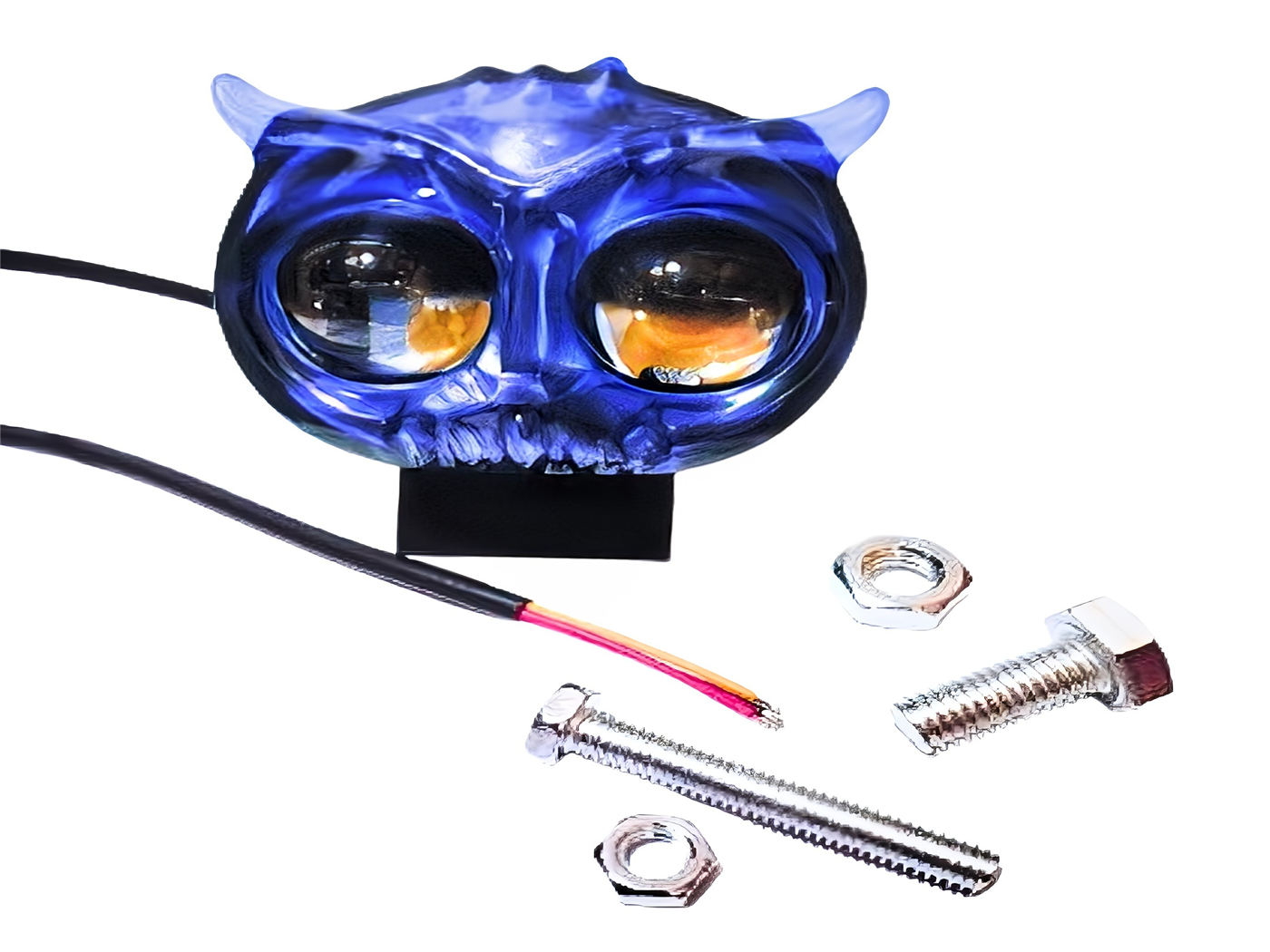 FARO LED BUHO 008 VOLTAJE FIJO 12V-3 CABLES COLOR AZUL