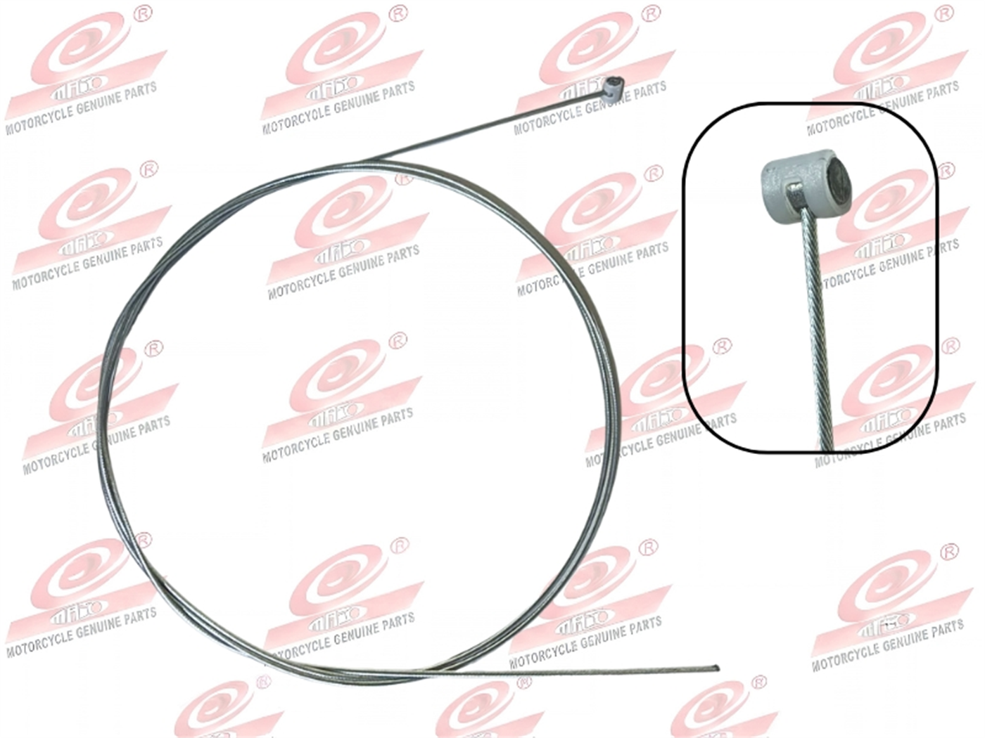 CABLE EMBRAGUE 2MMX1.8MTS (LISO) CABEZA PLASTICO