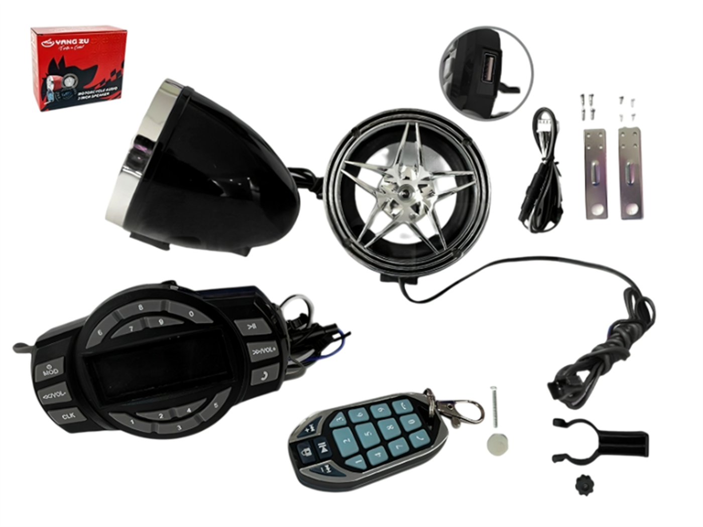 RADIO MODELO NO.4 C/PANTALLA(BLUETOOTH,MODULO+PARLANTES,ENTRADA USB)NEGRO