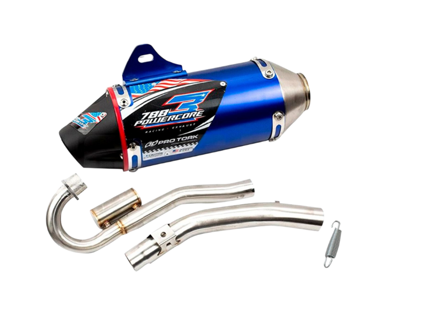 TUBO ESCAPE AZUL 3P(PRO TORK)