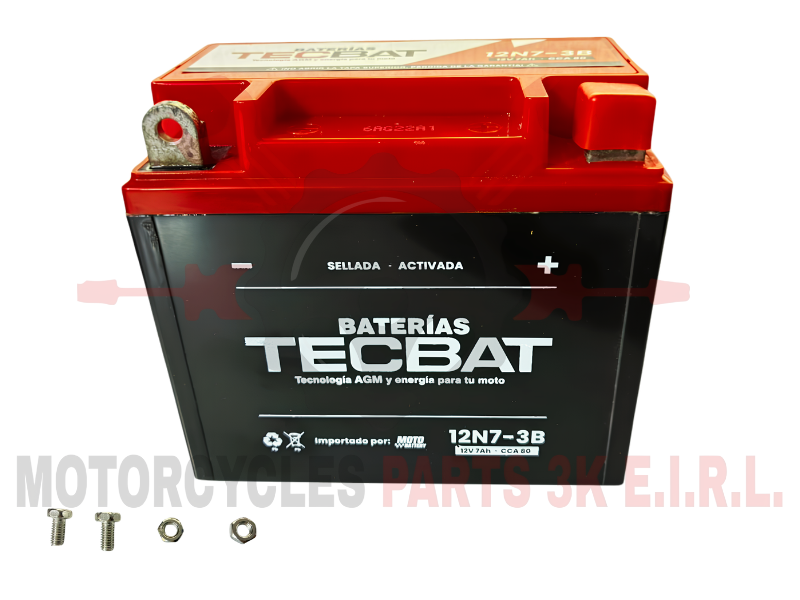 BATERIA 12N7-3B SECA PREMIUM (12V. 7AH) 137X76X123MM