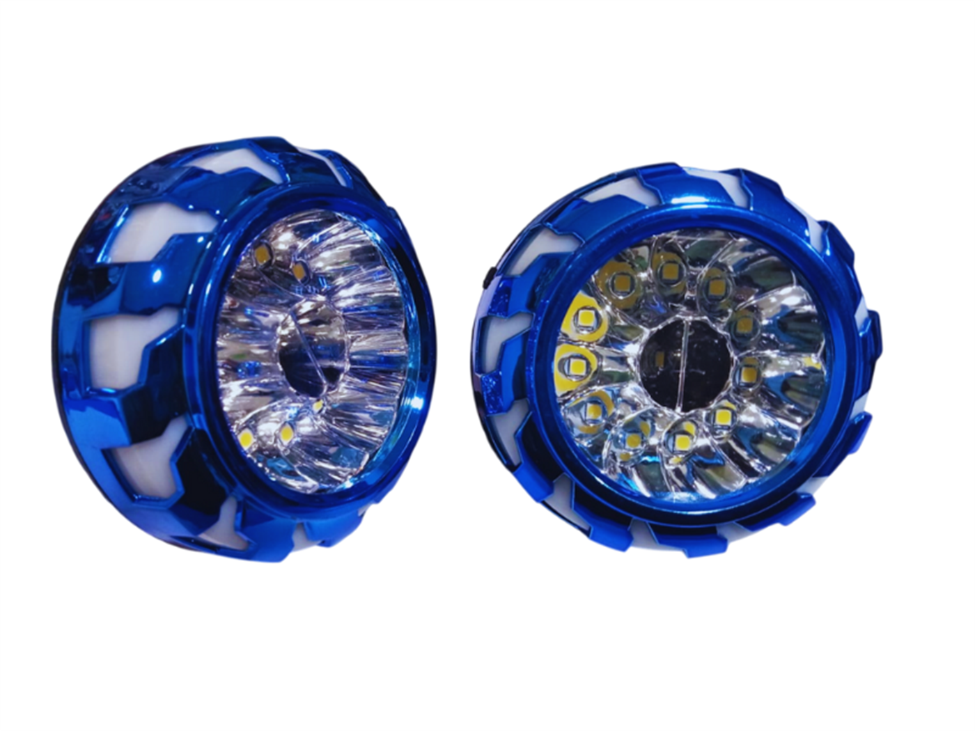 FARO 11 LED EXPLORADORA AZUL C/BASE ESPEJO