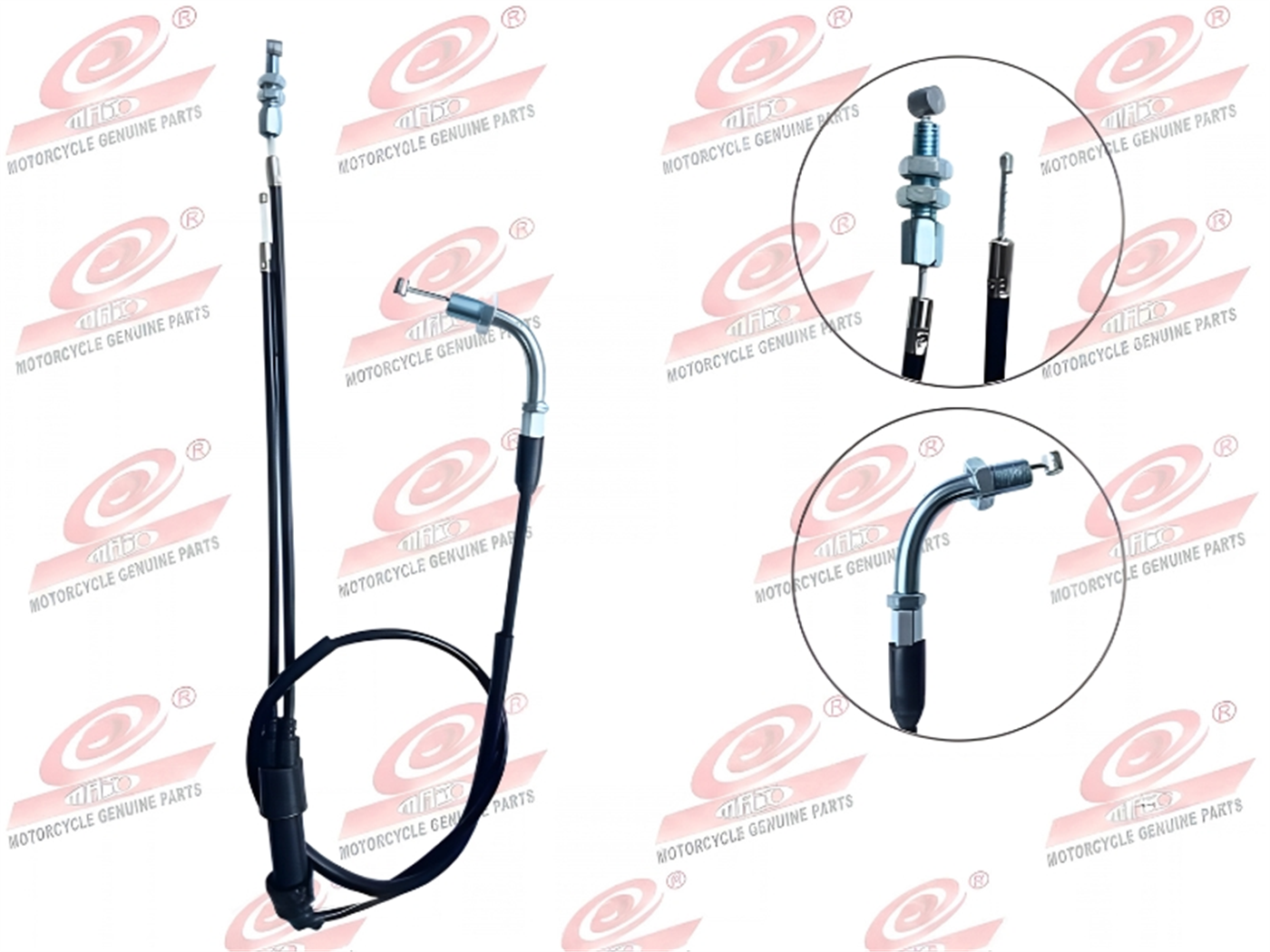 CABLE ACELERADOR DOBLE INYECTOR(1M)