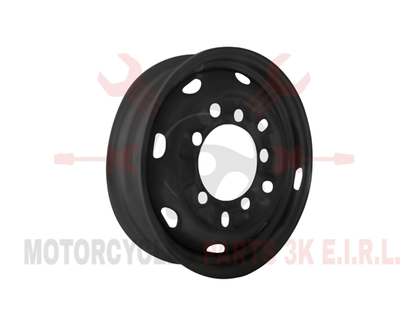 ARO 5.00*12 SOLO 3X12 PULG. 5 HUECOS NEGRO