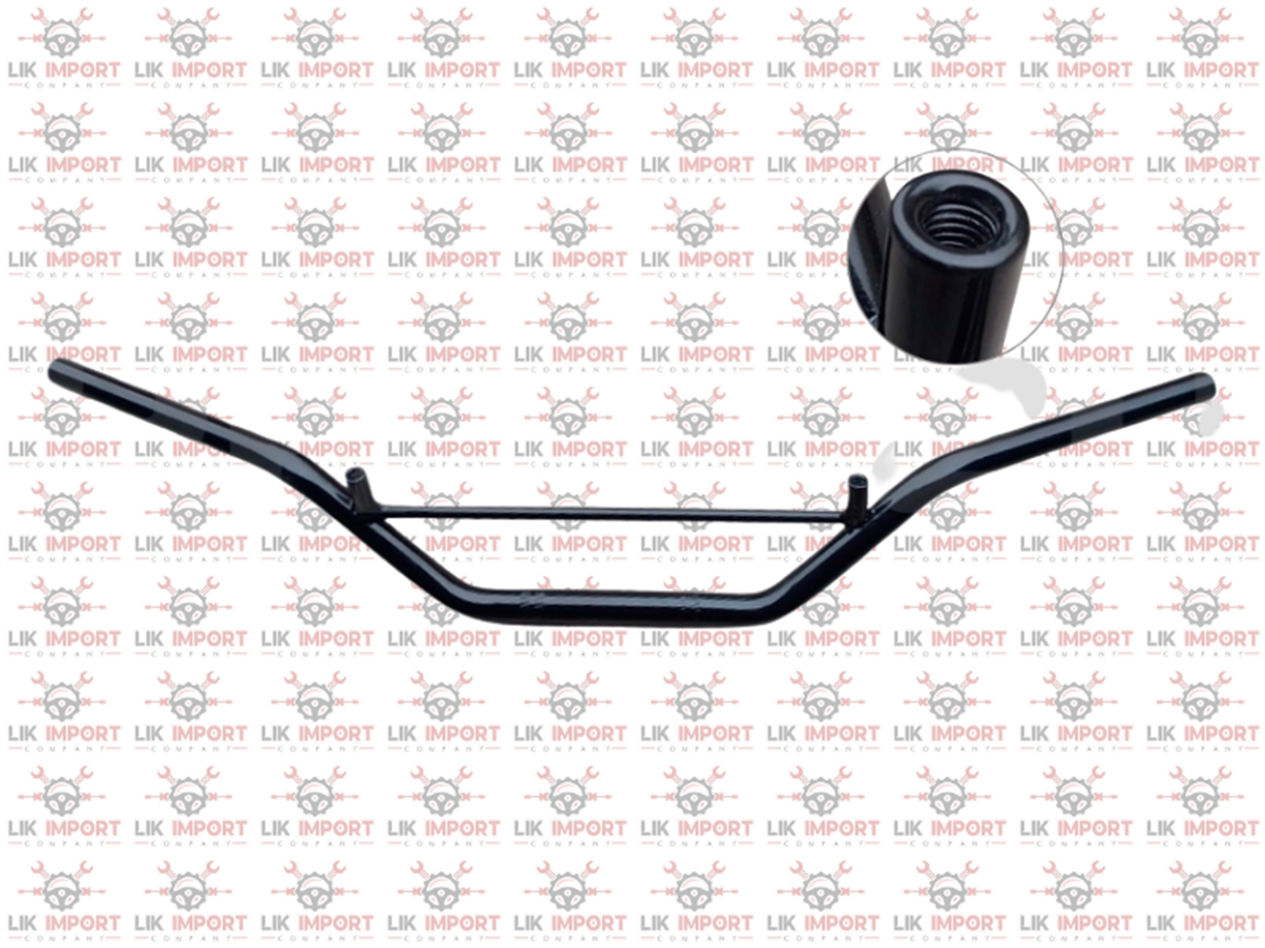 TIMON C/ROSCA 78CM  NEGRO C/BASE PARA FARO NEBLINERO