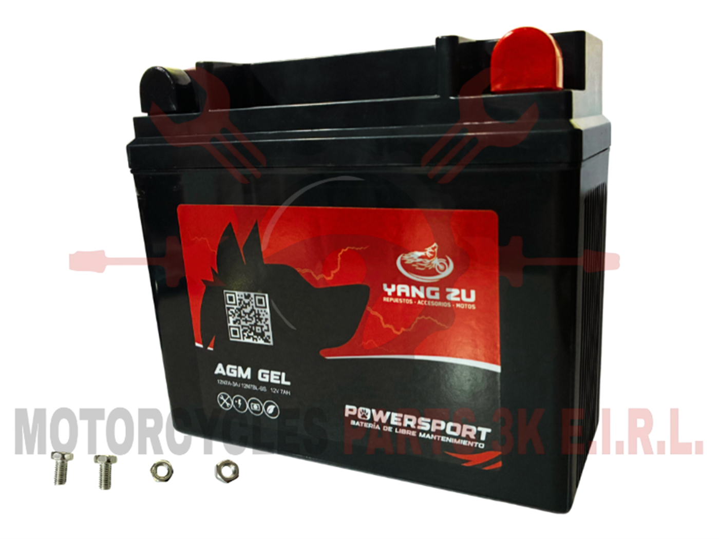BATERIA 12N7A-3A / 12N7BL-BS (AGM /GEL) 12V 7AH (59X147X130MM)