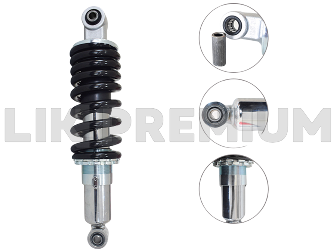 MONOSHOCK REFORZADO(C/REGULADOR)(C/CANASTILLA)(320MM,10/10MM,9V,12MM)CROMO/NEGRO