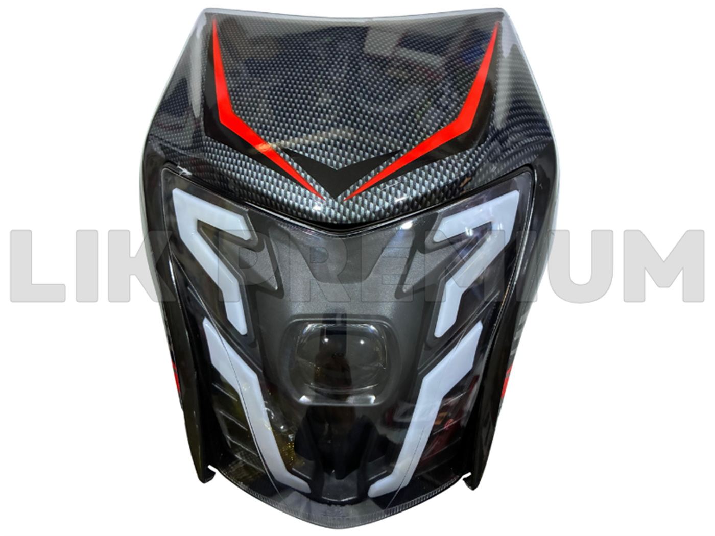 MASCARA C/FARO DELANT. LED NEGRO/GRIS