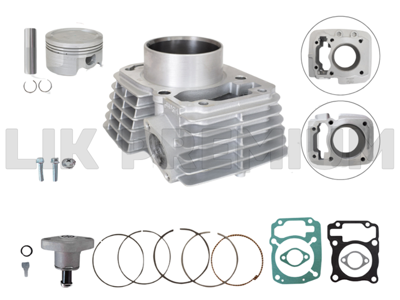CILINDRO CADENILLA(149CC,63.5MM,14MM)(AIRE)(C/TENSOR)GRIS