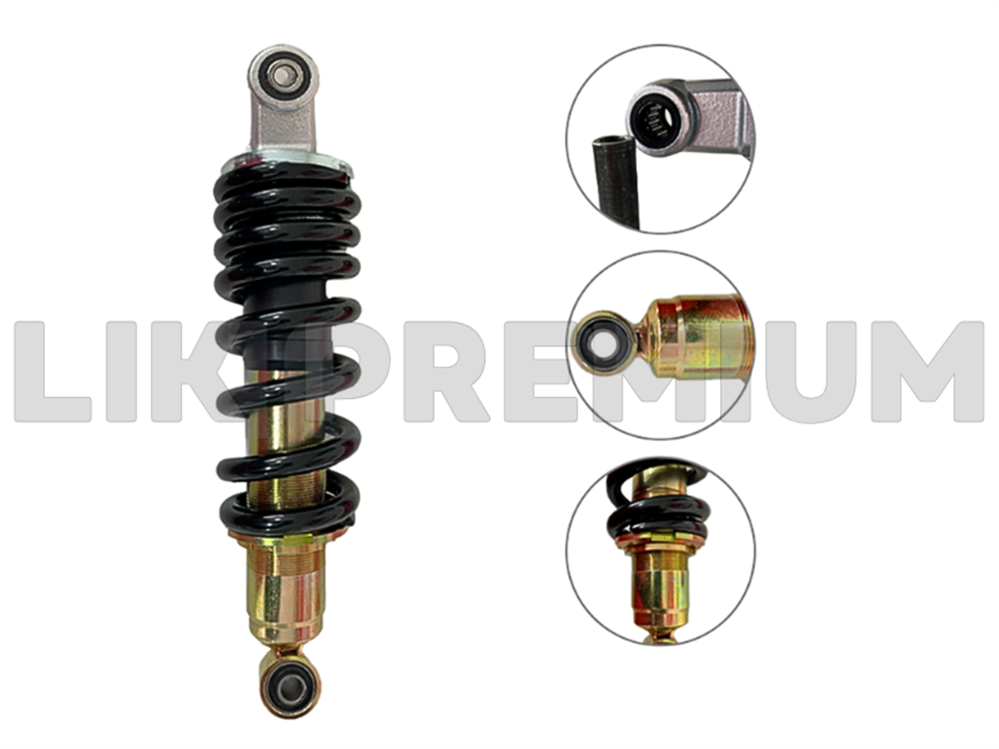 MONOSHOCK (C/REGULADOR)(C/CANASTILLA)(305MM,10/10MM,12MM,8V)NEGRO