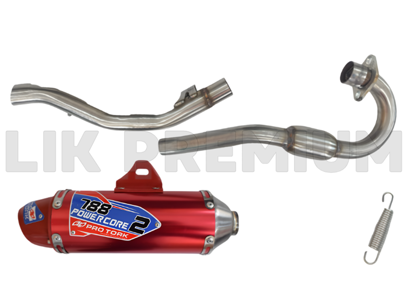 TUBO DE ESCAPE ROJO (PRO TORK)