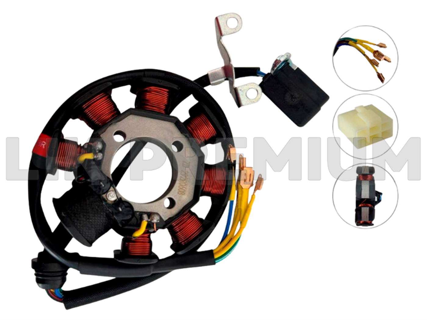 ALTERNADOR (8P,3H,32MM,88MM,26MM,MONOFASICO,300OHM)