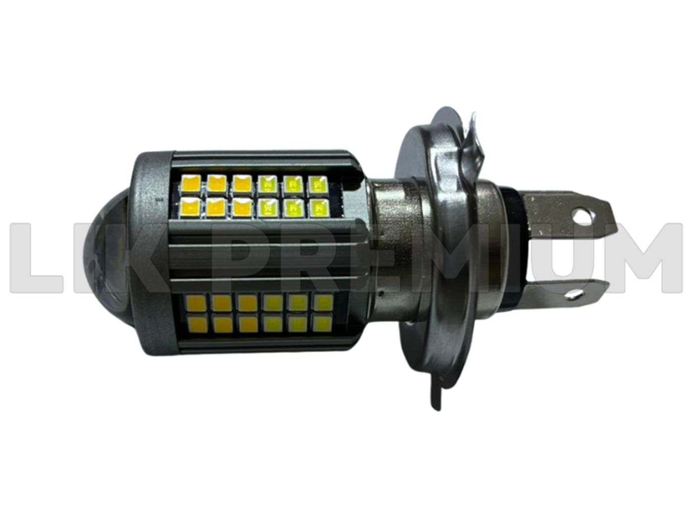 FOCO DELANT.LED H4 C/LUPA AMBAR/BLANCO 60 MICROCHIP