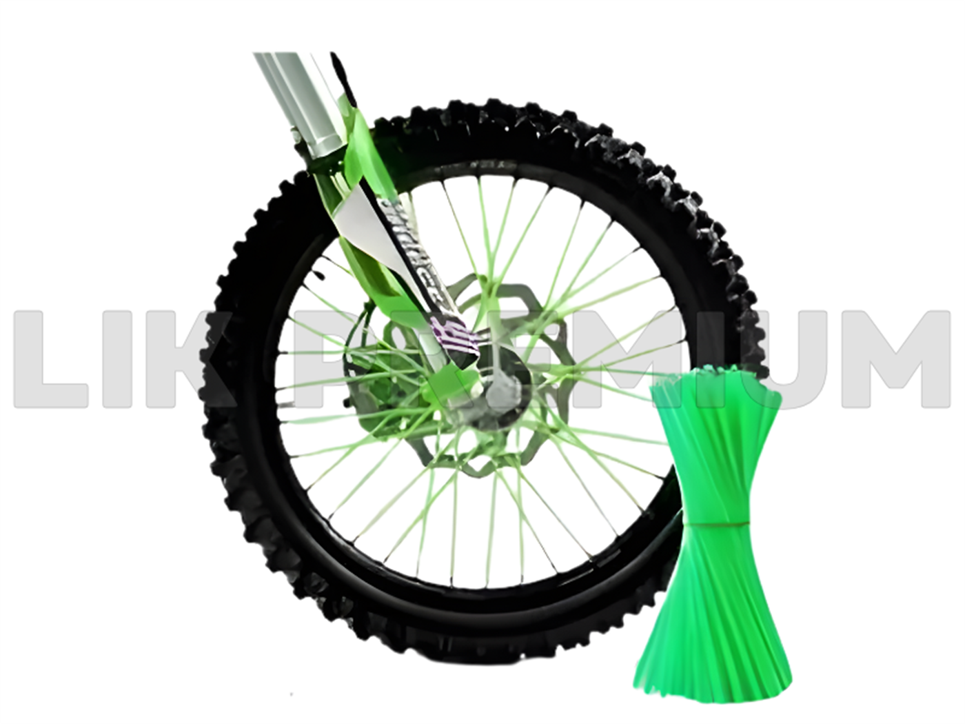 ADORNO P/ARO DE RAYO 24CM VERDE 72PZS 