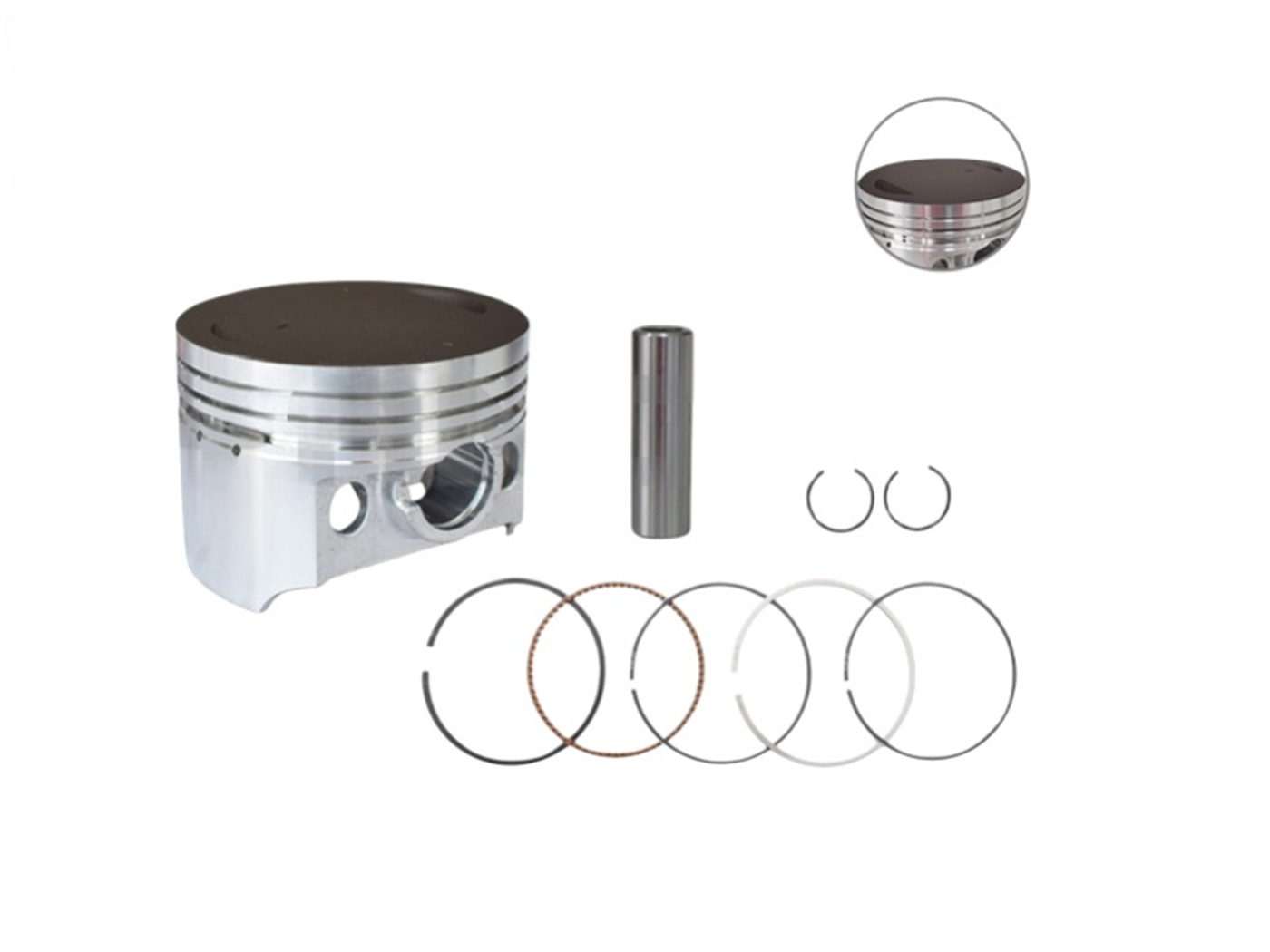 KIT PISTON STD YX300(72MM,18MM)(ANILLO DY PVD)