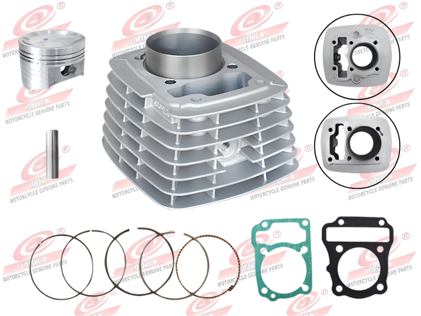 CILINDRO CADENILLA(125CC,52.5MM,12MM)(AIRE)GRIS