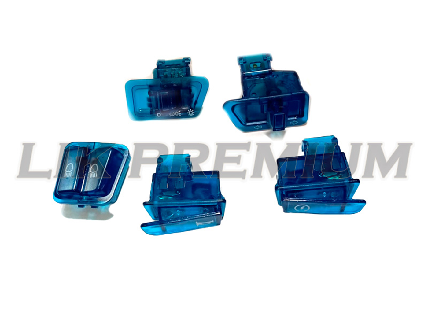 INTERRUPTOR S/CABLE (5 PCS) AZUL