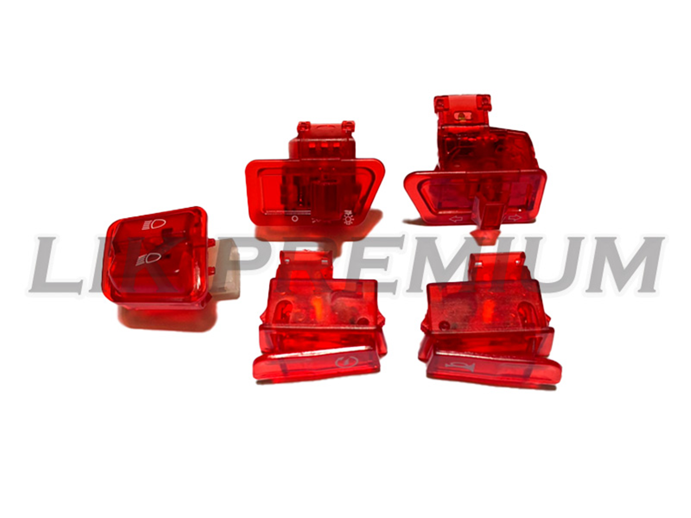 INTERRUPTOR S/CABLE (5 PCS) ROJO
