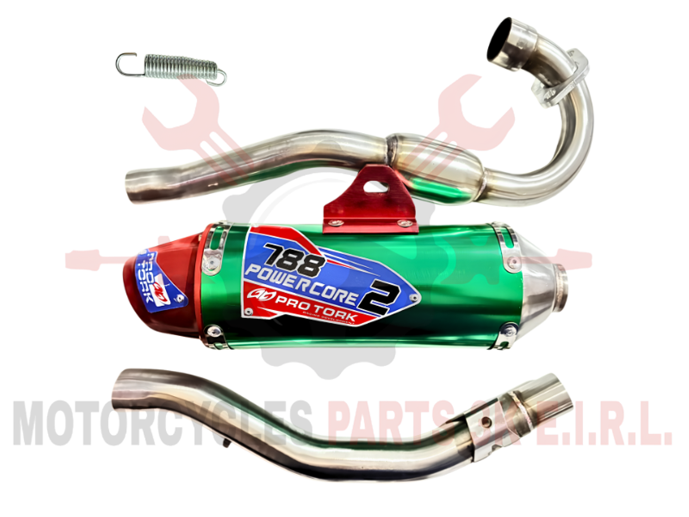 TUBO DE ESCAPE VERDE (PRO TORK)