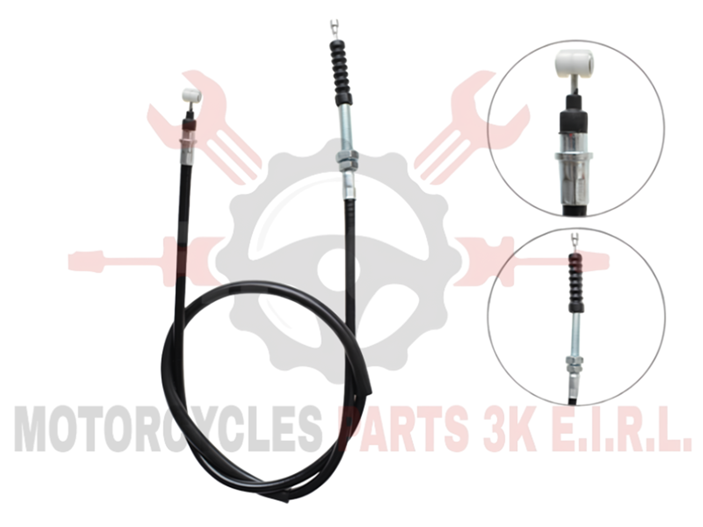 CABLE EMBRAGUE C/FUNDA (PUNTA 8CM) (L.TOTAL 101CM)