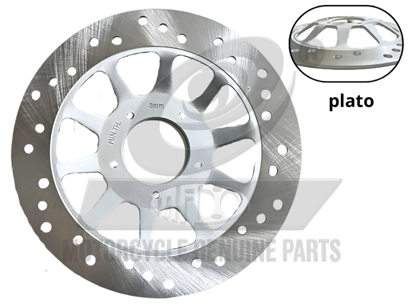 DISCO FRENO DELANTERO T/PLATO (5H)(4MM)(57MM/ 240MM)