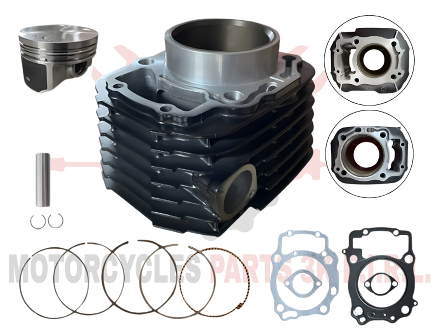 CILINDRO (4 VALVULAS)CADENILLA(250CC,71MM)(AIRE)NEGRO