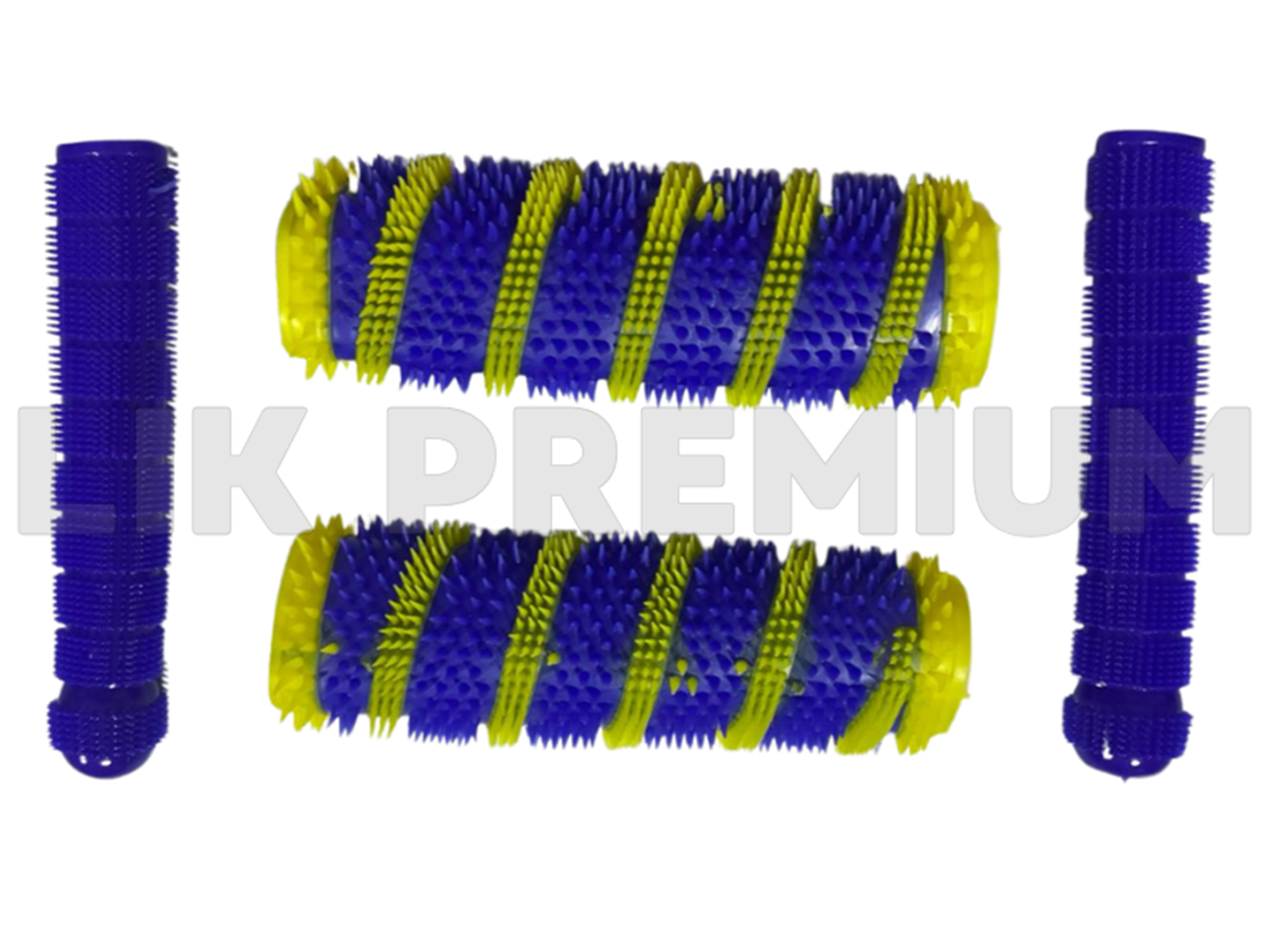 MANUBRIO JEBE C/PROTECTOR MANIJA AZUL/AMARILLO