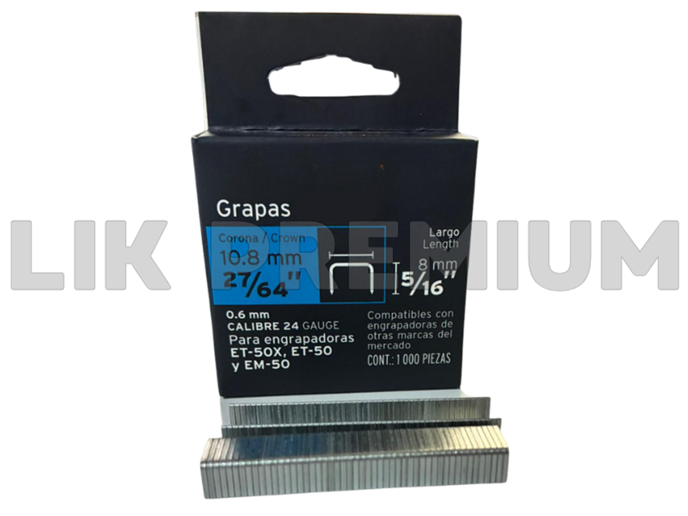 GRAPA P/ENGRAMPADORA 5/16 X1000 PARA TAPICERIA 